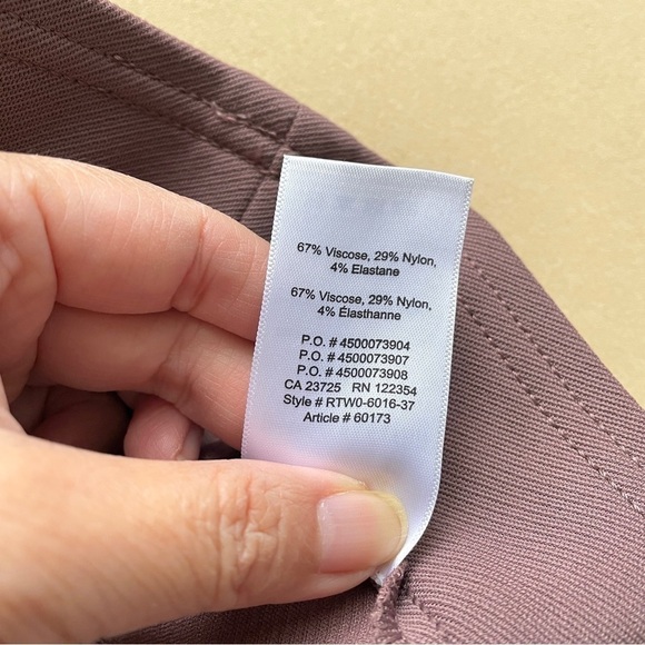 Aritzia The Group Babaton Mauvy Pink Greer Pants Leggings - S - Picture 5 of 11